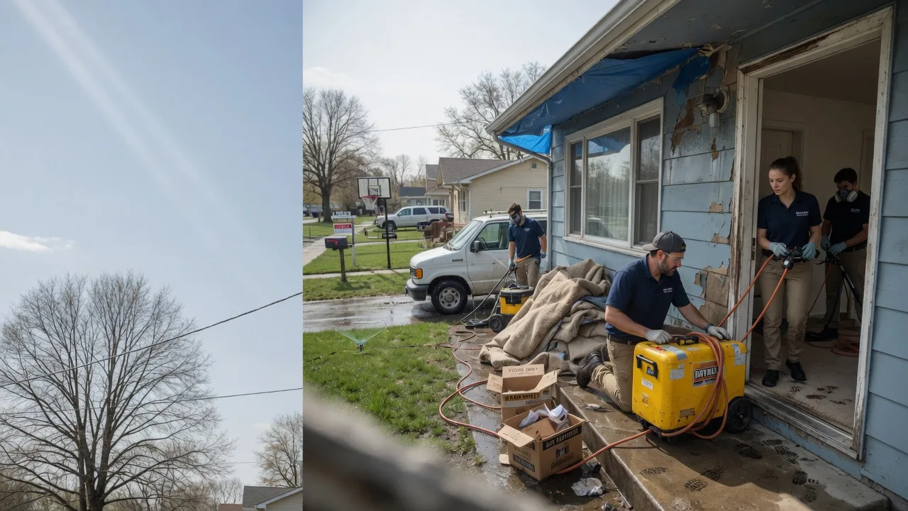 Basement Flood Cleanup in Granite City, IL near me
